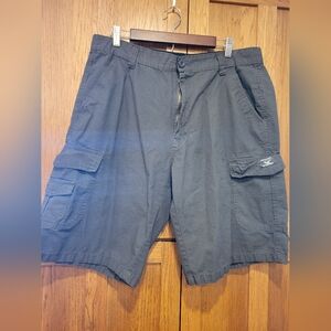 Mens Akademiks Charcoal Cargo Shorts Size 40